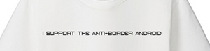 Anti-Border Android Tee in Pink