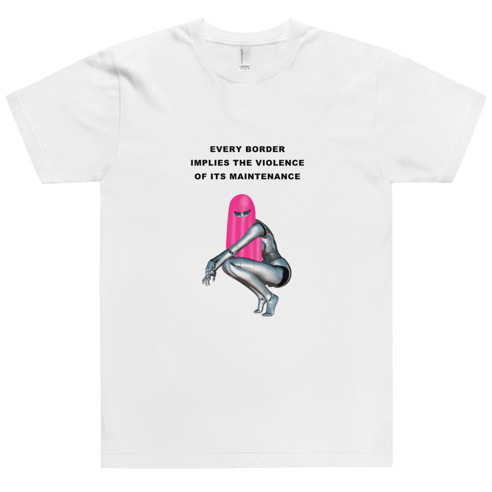 Anti-Border Android Tee in Pink